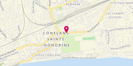 Plan de TROHEL Sophie, 6 Rue Pasteur, 78700 Conflans-Sainte-Honorine