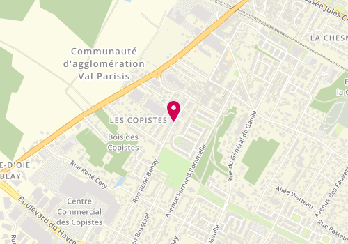 Plan de DELIVRY Pauline, 87 Rue Rene Benay, 95220 Herblay-sur-Seine