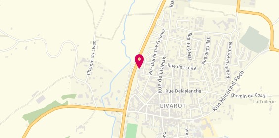 Plan de BUQUET Valérie, Place Berovo, 14140 Livarot-Pays-d'Auge