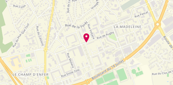 Plan de TISSIER Sylvette, 18 Rue du Rugby, 27000 Évreux