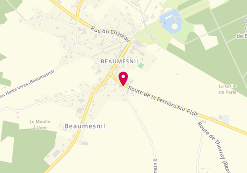 Plan de DIZIER Colette, 1 Route du Chateau d'Eau, 27410 Mesnil-en-Ouche