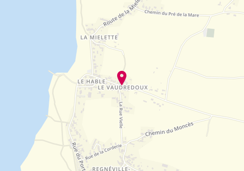 Plan de HAMILLE Anne-Lyse, 14 Rue du Vaudredoux, 50590 Regnéville-sur-Mer