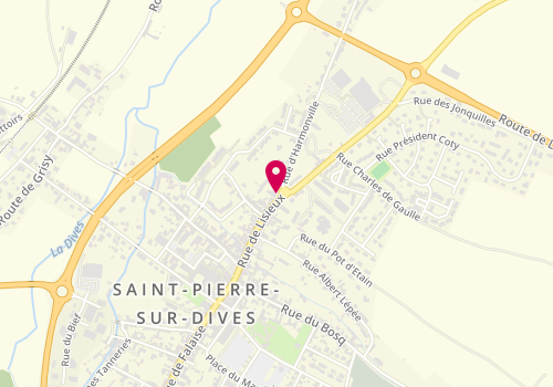 Plan de LESAGE MAIGNAN Cindy, 61 Rue de Lisieux, 14170 Saint-Pierre-en-Auge