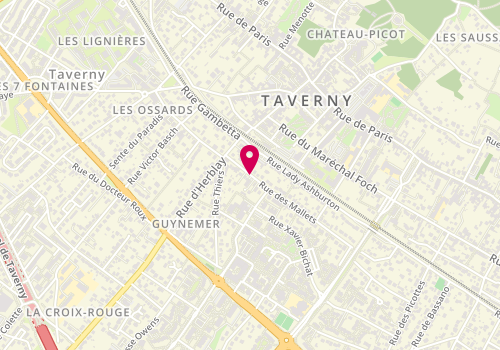 Plan de CRON Caroline, 14 Rue des Mallets, 95150 Taverny