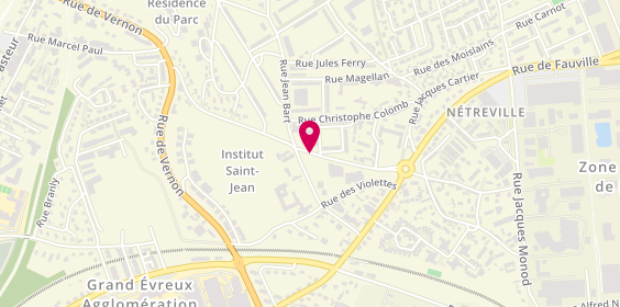 Plan de VANUXEM Florence, 6 Rue Duguay Trouin, 27000 Évreux