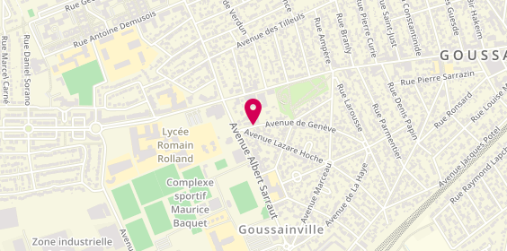 Plan de GNAKINE Charlotte, 9 Avenue de Geneve, 95190 Goussainville