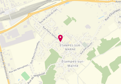 Plan de MORET Séverine, 5 Rue Pierre Semard, 02400 Étampes-sur-Marne