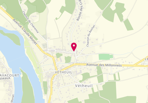 Plan de VIVIEN Marie, 2 Rue du Moutier, 95510 Vétheuil