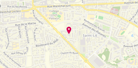 Plan de SIMON Aymeric, 5 Rue Jean Jacques Rousseau, 50000 Saint-Lô