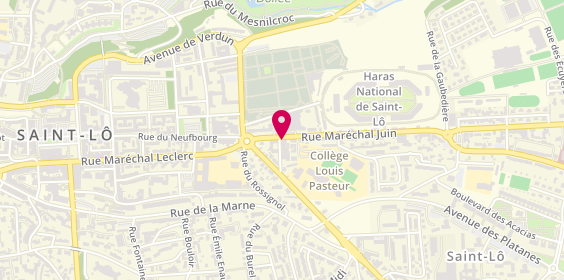 Plan de LEVAVASSEUR Gwendoline, 114 Rue du Marechal Juin, 50000 Saint-Lô