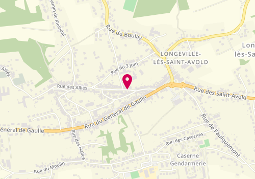 Plan de CHAUBY Claire, 28 Rue des Allies, 57740 Longeville-lès-Saint-Avold