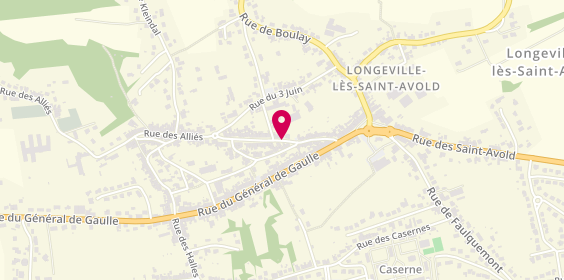 Plan de BENCHABANE Nadine, 28 Rue des Alliés, 57740 Longeville-lès-Saint-Avold