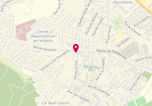 Plan de DOLLE Pascal, 2 Rue de la Cote, 57050 Le Ban-Saint-Martin