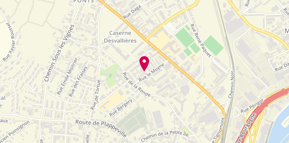 Plan de HUET Elodie, 9 Rue le Moyne, 57050 Metz