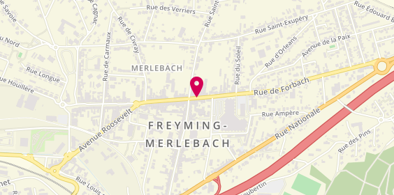 Plan de BATTISTINI Boris, 5 Rue de Forbach, 57800 Freyming-Merlebach