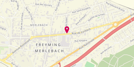 Plan de PIERRON Elodie, 33 Rue de Forbach, 57800 Freyming-Merlebach