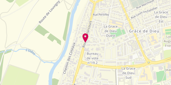 Plan de BERTHELOT LE MOAL Aurélie, 49 Avenue d'Harcourt, 14000 Caen
