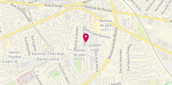 Plan de AUBOYER TREUILLE Laure, 31 Bis Rue de la Seine, 14000 Caen