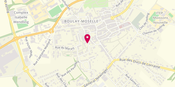 Plan de AUBERT Eliane, 6 Rue des Imprimeurs, 57220 Boulay-Moselle
