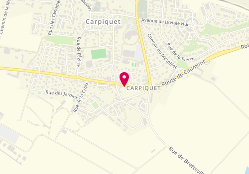 Plan de DECHAMPS Marceline, 61 Ter Route de Caumont, 14650 Carpiquet