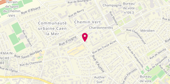 Plan de SIRRE Aurélie, 114 Rue d'Authie, 14000 Caen