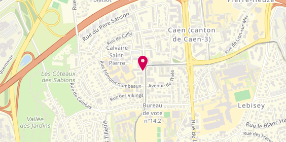 Plan de PÂRIS Camille, 12 Avenue Horatio Smith, 14000 Caen