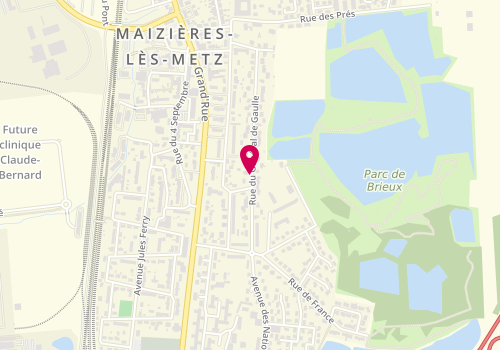 Plan de GAGLIARDI Solange, 66 Rue du General de Gaulle, 57280 Maizières-lès-Metz