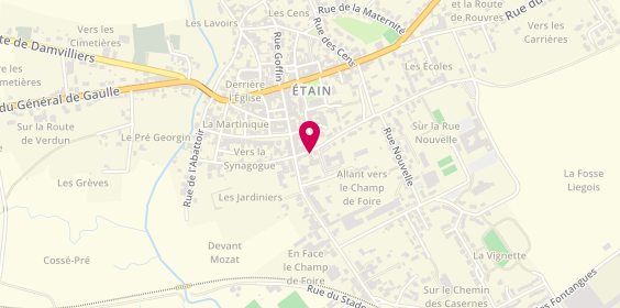 Plan de LORSIN Françoise, 8 Rue du Docteur Meunier, 55400 Étain