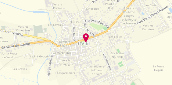 Plan de REDON Nathalie, 22 Place Jean Baptiste Rouillon, 55400 Étain