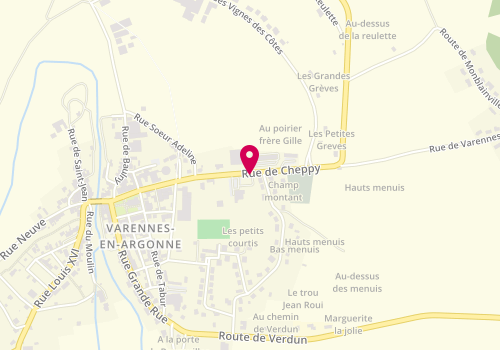 Plan de ODOUARD Cindy, 20 Route de Cheppy, 55270 Varennes-en-Argonne