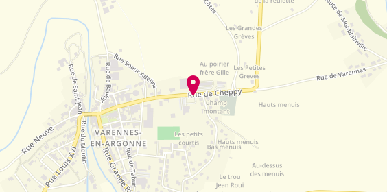 Plan de DEPONT AUBERT Laetitia, 20 Rue de Cheppy, 55270 Varennes-en-Argonne