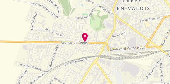Plan de BOURGOIS Sandrine, 20 Avenue de Senlis, 60800 Crépy-en-Valois
