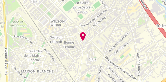 Plan de LABLAINE Périnne, 88 Rue de la Maison Blanche, 51100 Reims