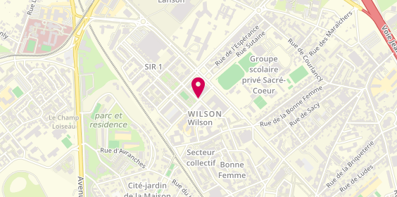 Plan de DONNY Christelle, 12 Place Mozart, 51100 Reims