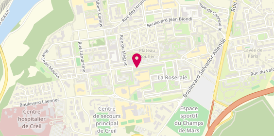 Plan de BERHILA Charif, 35 Rue Gérard de Nerval, 60100 Creil