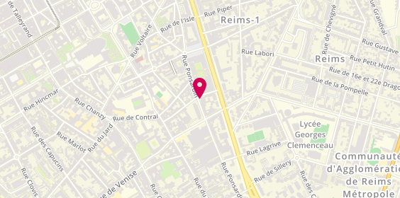 Plan de HOFMANN Lucie, 35 Rue Ponsardin, 51100 Reims