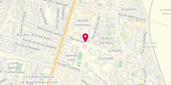 Plan de L'ARVOR Angelic, 25 Rue Verrier, 51100 Reims