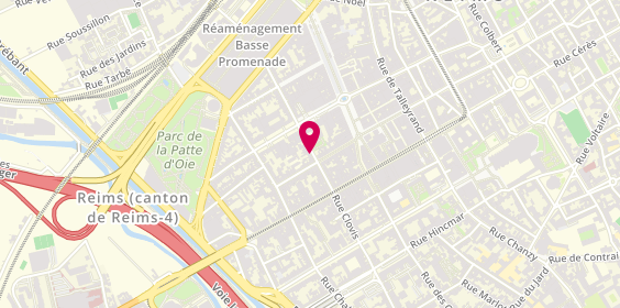 Plan de HERNU Antoine, 23 Rue Jeanne d'Arc, 51100 Reims