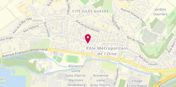 Plan de ROJDA Aline, 64 Rue de la Republique, 60160 Montataire