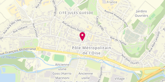 Plan de BERTAUX Patrice, 61 Rue de la Republique, 60160 Montataire