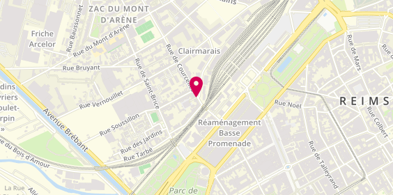Plan de SEURAT Axel, 21 Rue de Courcelles, 51100 Reims