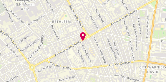 Plan de MAIMBOURG Dorine, 112 Avenue Jean Jaures, 51100 Reims