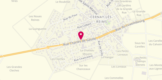 Plan de LAROCHE Odile, 22 D Rue Charles de Gaulle, 51420 Cernay-lès-Reims