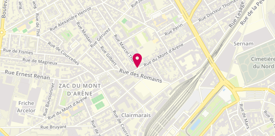 Plan de OLIVIER Marie, 98 Rue du Mont d'Arène, 51100 Reims