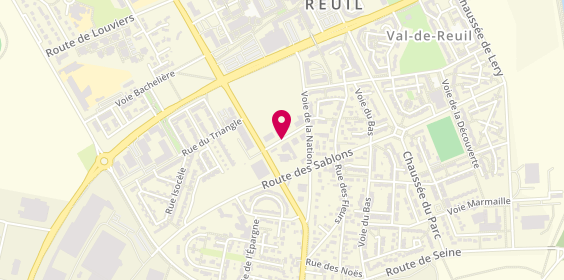 Plan de LESUEUR Emilie, 1 Rue Courtine, 27100 Val-de-Reuil