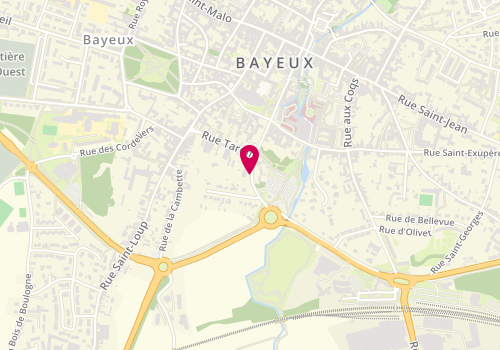 Plan de DUDOUET MALASSIS Natacha, 4 Boulevard Sadi Carnot, 14400 Bayeux