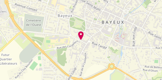 Plan de LEFORT Camille, 16 Rue de la Poterie, 14400 Bayeux