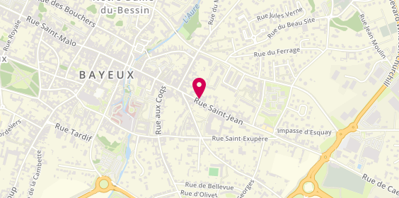 Plan de LEFETEY Nathalie, 89 Rue Saint Jean, 14400 Bayeux