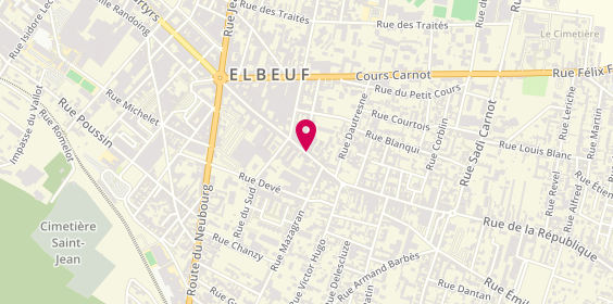 Plan de MOULY Valérie, 14 Rue du General de Gaulle, 76500 Elbeuf