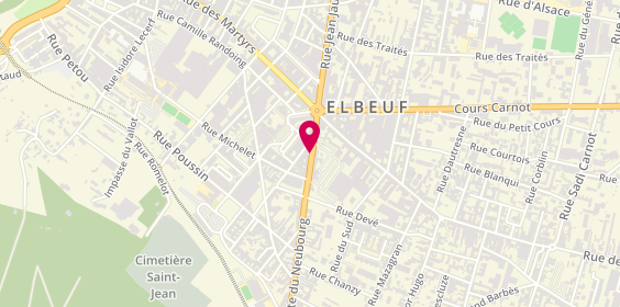 Plan de DE BLOCK Nicolas, 34 Rue du Neubourg, 76500 Elbeuf